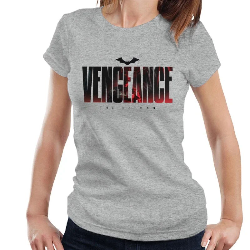 The Batman Looking For Vengeance Women's T-Shirt Notch Collar Peter Pan Collar Cowl Neck