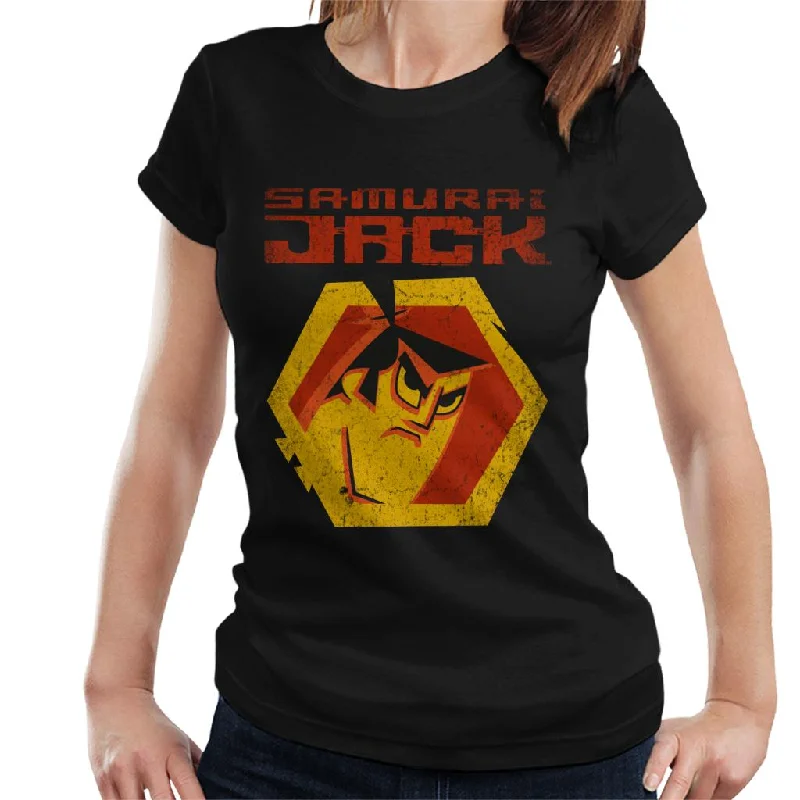 Samurai Jack Red Logo Women's T-Shirt Rayon Velvet Corduroy