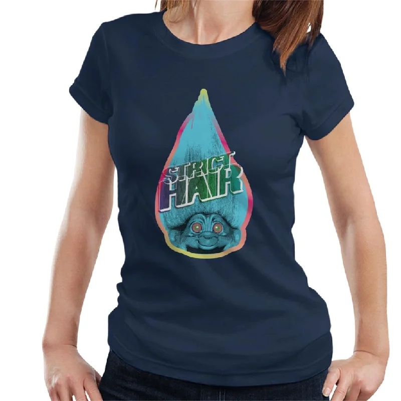 Trolls Strict Hair Women's T-Shirt Mesh Blend Leather Blend Suede Blend