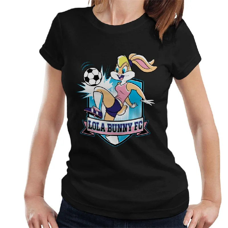 Looney Tunes Football Lola Bunny FC Women's T-Shirt Satin Blend Silk Blend Wool Blend Looney Tunes Football Lola Bunny FC Women's T-Shirt Satin Blend Silk Blend Wool Blend