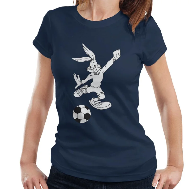 Looney Tunes Football Bugs Bunny Strike Women's T-Shirt Jersey Fabric Tulle Fabric Batik Fabric