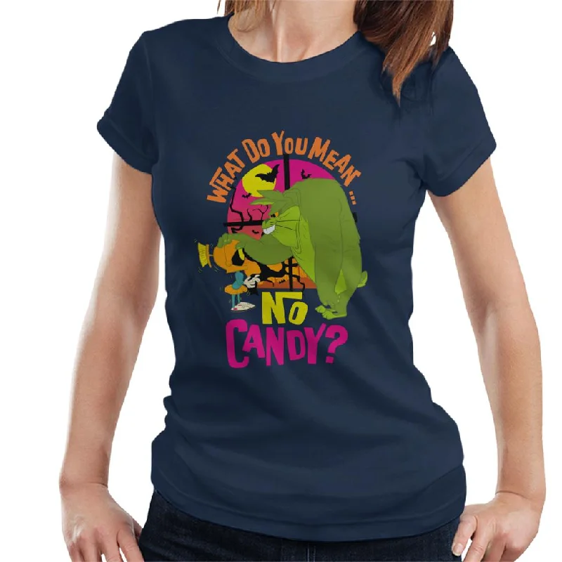Looney Tunes Halloween What Do You Mean No Candy Women's T-Shirt Knit Fabric Woven Fabric Fleece Fabric