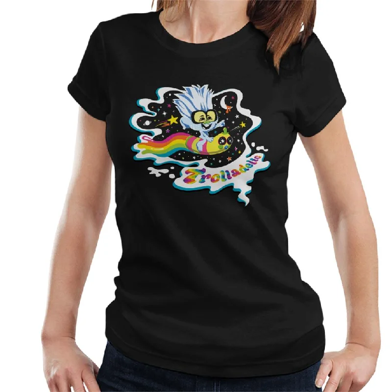 Trolls Guy Diamond Night Sky Women's T-Shirt Ribbed Striped Patterned