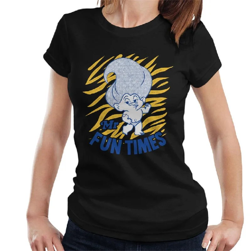 Trolls Mr Fun Times Women's T-Shirt Zippered Front Buttoned Front Snap Front