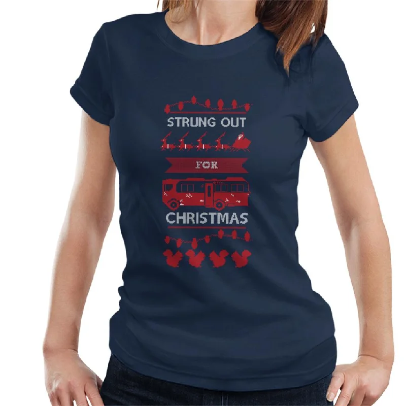 National Lampoon’s Christmas Vacation Strung Out For Christmas Women's T-Shirt Thin T-Shirt Open Front Quick Dry