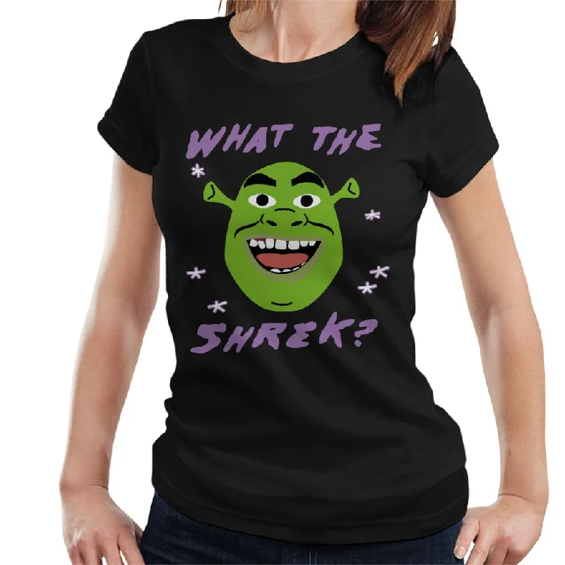 Shrek What The Shrek Women's T-Shirt Cashmere Blend Cotton Blend Poly Blend