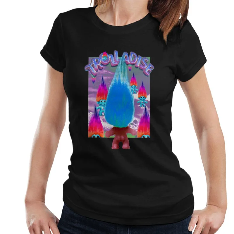 Trolls Trolladise Women's T-Shirt Fitted T-Shirt Seamless Stretchy