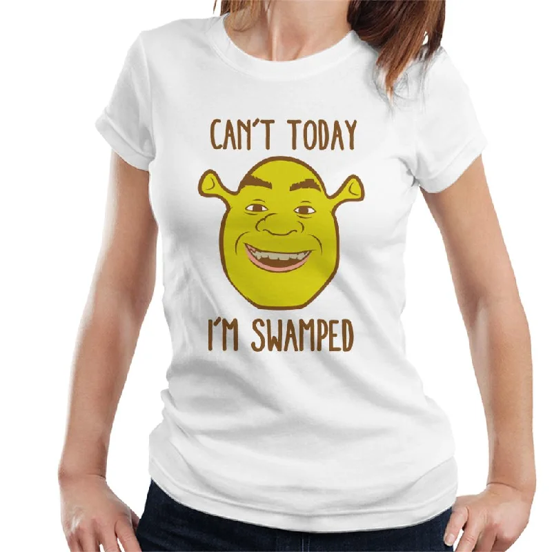 Shrek Cant Today Im Swamped Women's T-Shirt Cotton Fabric Linen Fabric Terry Fabric