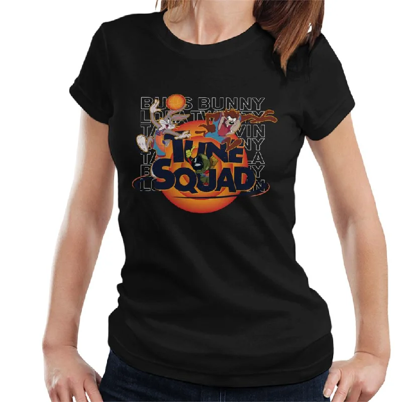 Space Jam A New Legacy Tune Squad Women's T-Shirt Hooded Caped Shawl Collar