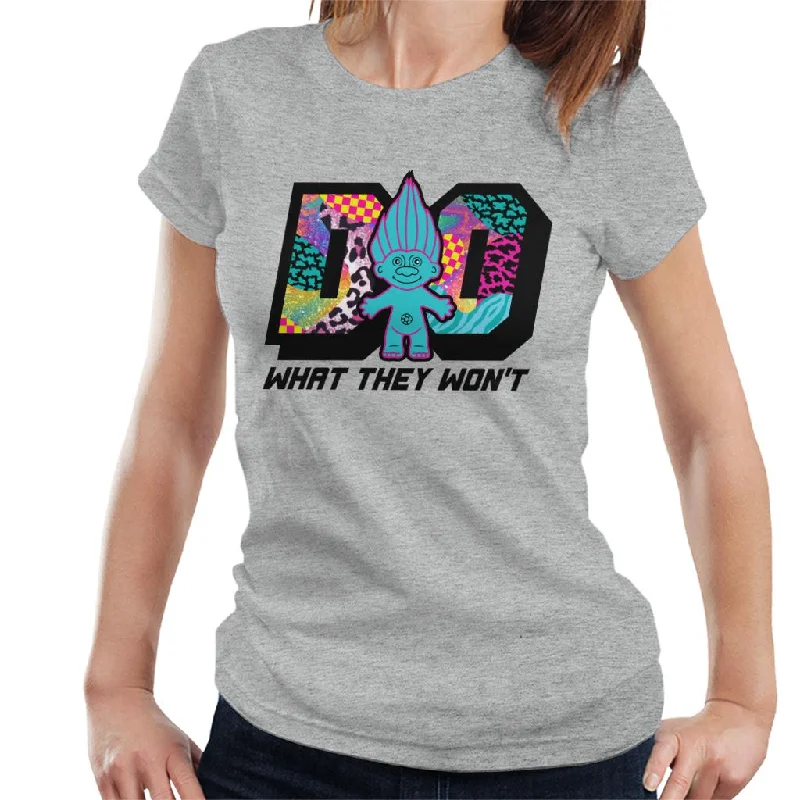 Trolls Do What They Wont Cosmic Pattern Women's T-Shirt Anti-Pilling Machine Wash Handmade