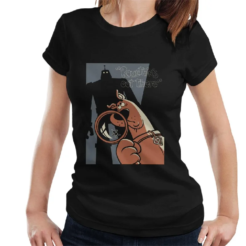 Scooby Doo Halloween Romethins Out There Women's T-Shirt Welt Pockets Slit Pockets