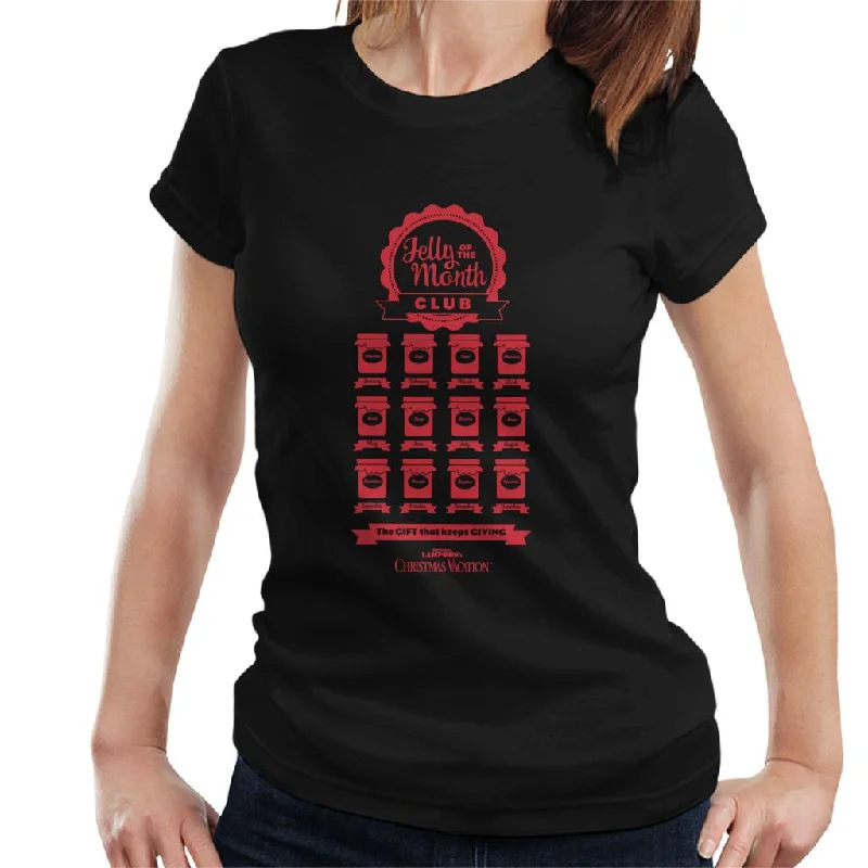 National Lampoon’s Christmas Vacation Jelly Of The Month Club Women's T-Shirt Anti-Pilling Machine Wash Handmade