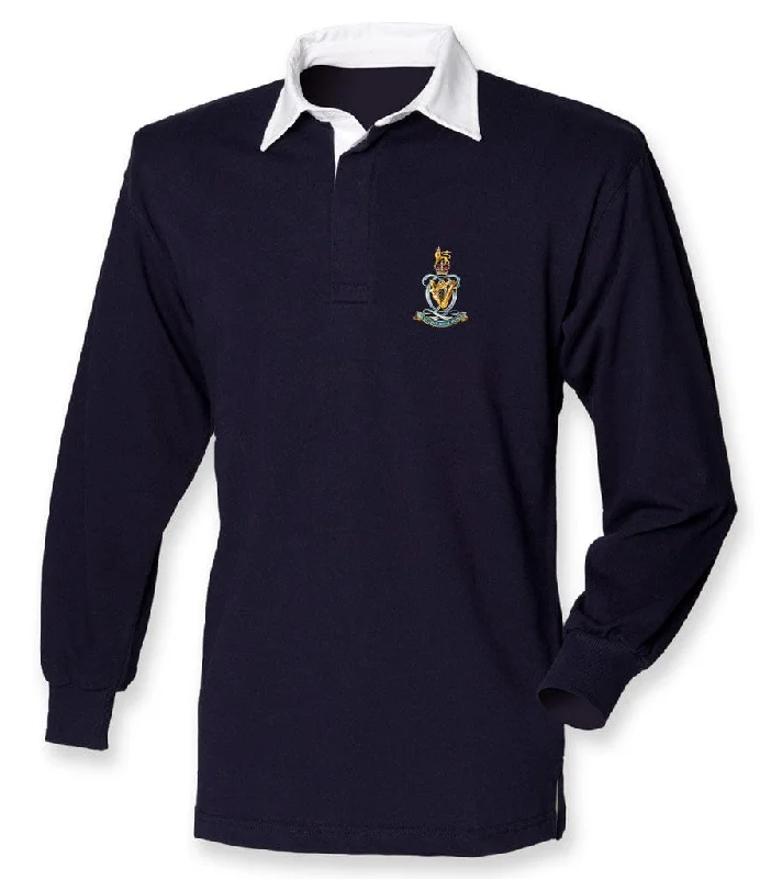 Navy Blue with White Collar