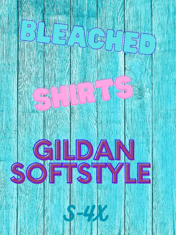 Summer Bleached Gildan Softstyle Tshirts Sequined Glittery Shiny