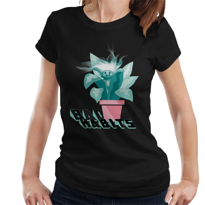 Trolls Bad Habits Women's T-Shirt Ribbed T-Shirt High Neck Heavyweight