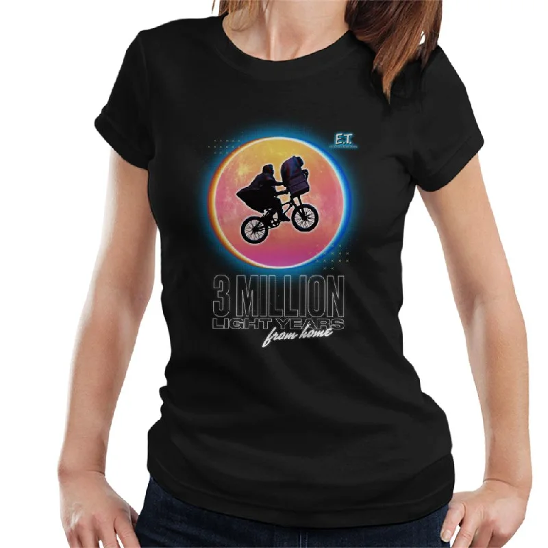 E.T. 3 Million Light Years From Home Women's T-Shirt Ribbed T-Shirt High Neck Heavyweight E.T. 3 Million Light Years From Home Women's T-Shirt Ribbed T-Shirt High Neck Heavyweight