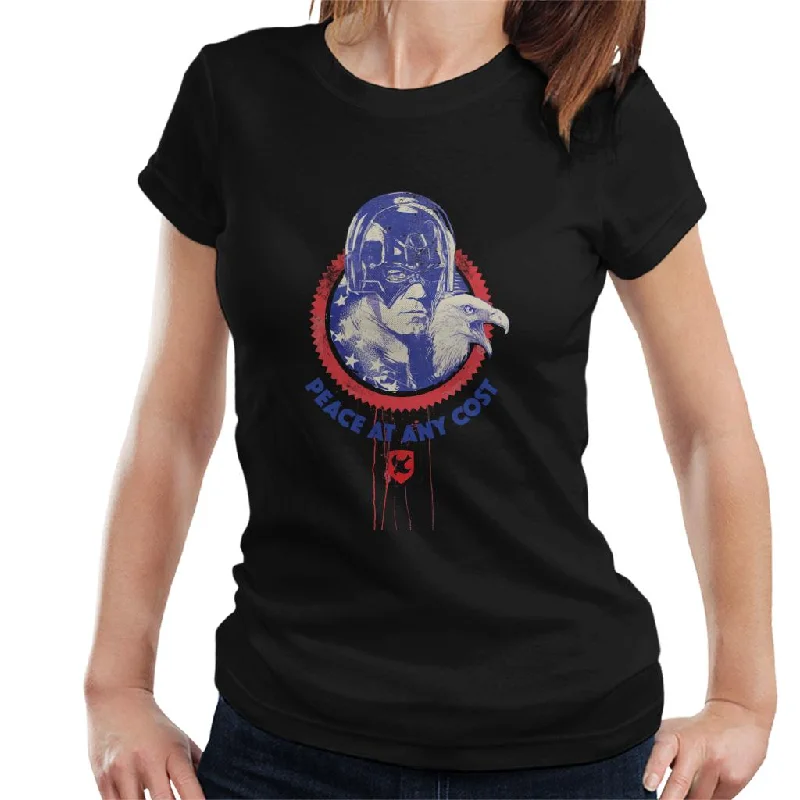 Peacemaker Peace At Any Cost Women's T-Shirt Front Pockets Side Pockets Patch Pockets