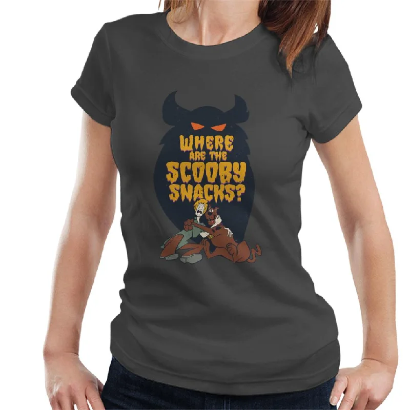 Scooby Doo Halloween Where Are The Scooby Snacks Women's T-Shirt Basic T-Shirt Crew Neck Short Sleeve
