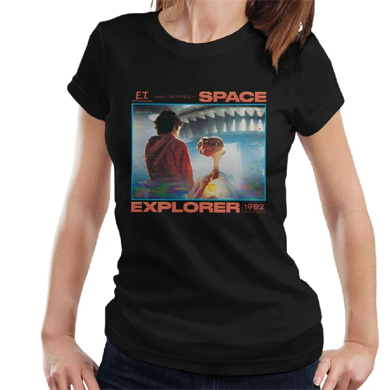 E.T. 1982 Space Explorer Women's T-Shirt Oversized T-Shirt Spandex breathable