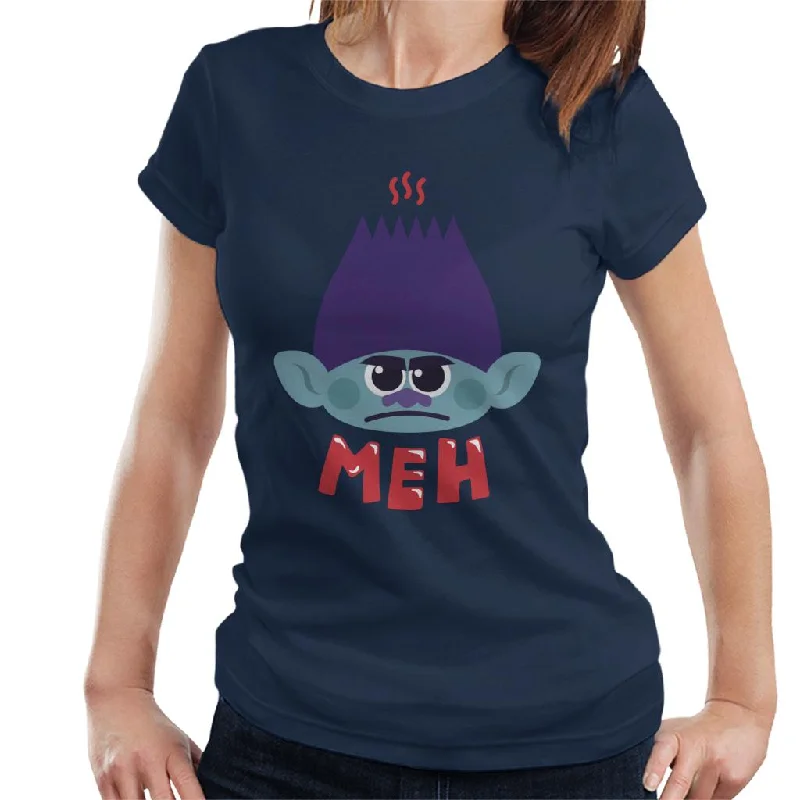 Trolls Branch Meh Women's T-Shirt Spandex Blend Rayon Blend Denim Blend