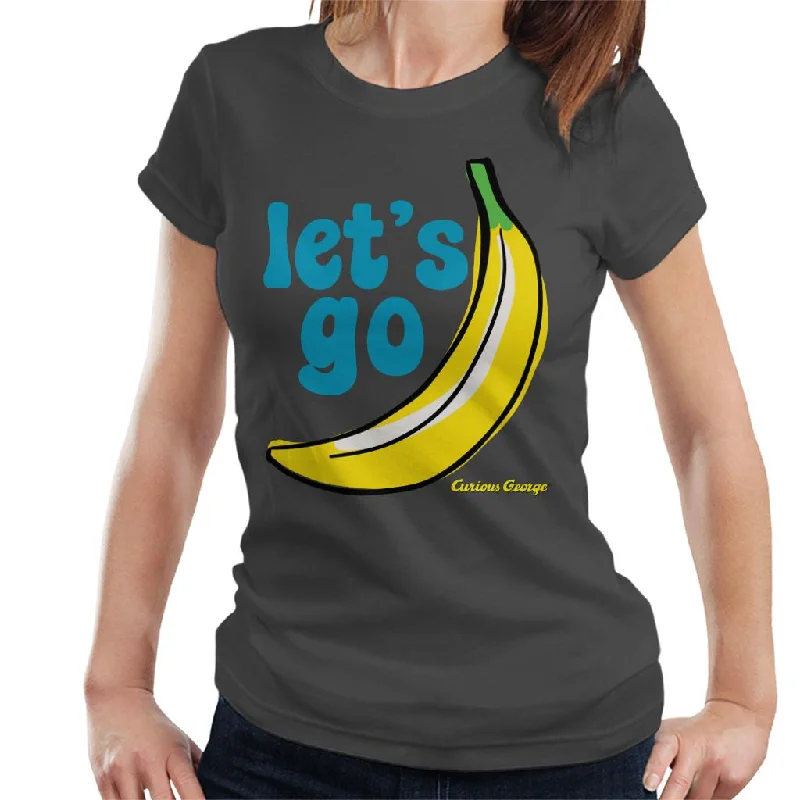 Curious George Let's Go Banana Women's T-Shirt Elegant Classic Vintage
