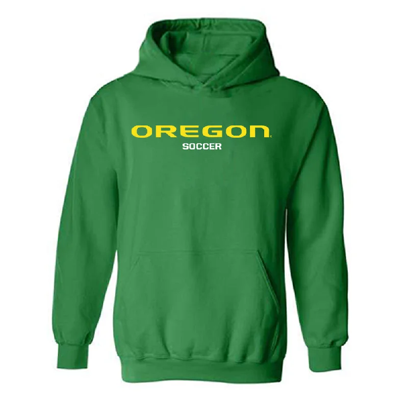 Oregon - NCAA Women's Soccer : Kiley Fehrenbacher - Classic Fashion Shersey Hooded Sweatshirt Hoodie with Rhinestones Sparkly Elegant