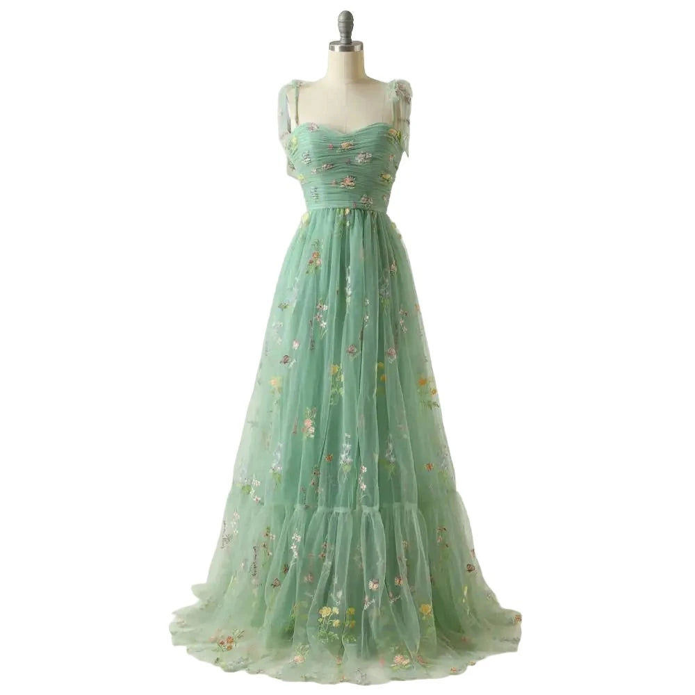 Elegant Party Dress Prom Dress Blue Adjustable Straps Shiny Love Tulle Tea Length Wedding Party Graduation Dress Tunics Top rated