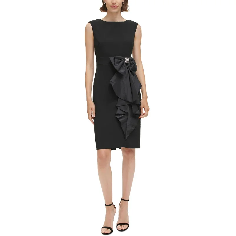 Petites Womens Organza Rhinestone Cocktail And Party Dress Tunics Exclusive limited