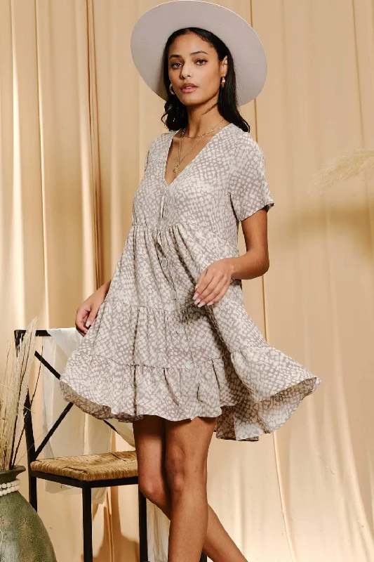 Dot To Be Tiered Dress Tunics Practical easy-care