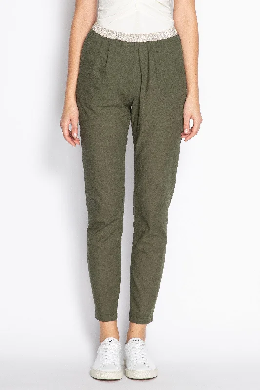 Pants Pove Cotton 61-Army Classic Straight-Leg Pants