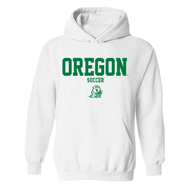 Oregon - NCAA Women's Soccer : Kiley Fehrenbacher - Classic Fashion Shersey Hooded Sweatshirt Hoodie with Button Classic Timeless