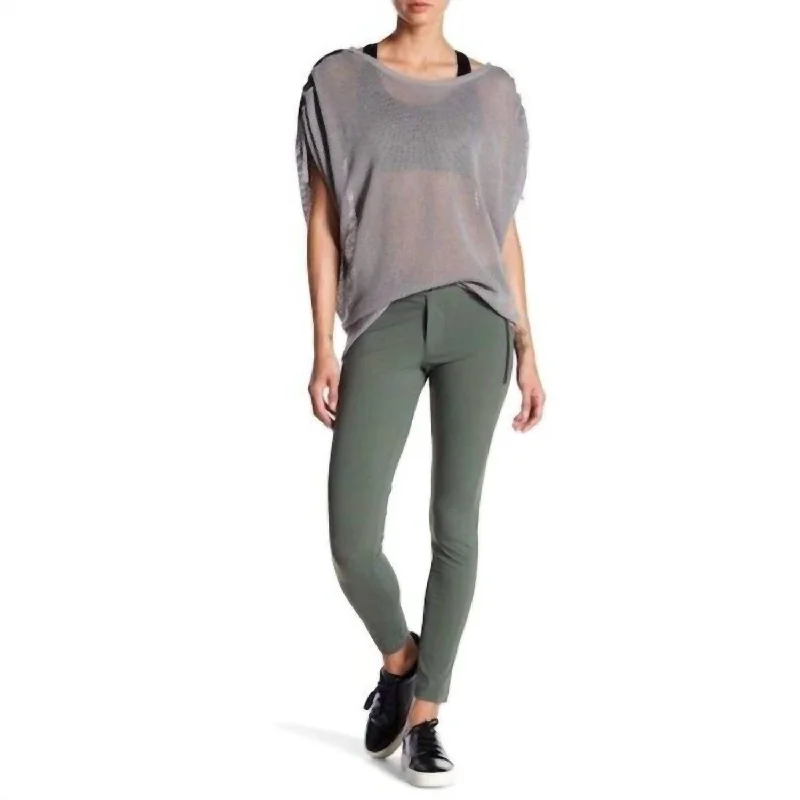 Triumph Stretch Skinny Pants In Green Modern Stretch Trousers