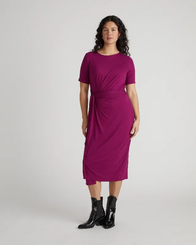 Delilah Liquid Jersey Dress - Rothko Purple