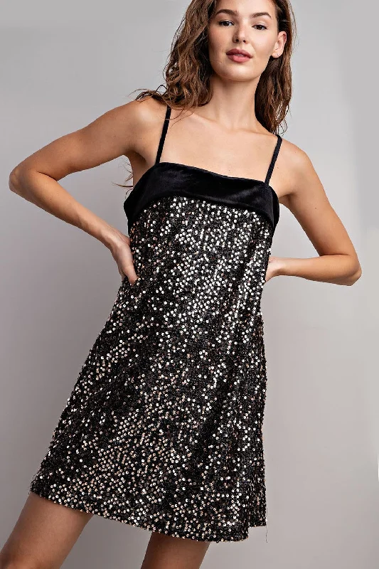 Dazzling Delight Dress || Gold Sequin or Silver Sequin Tunics Running lightweight
