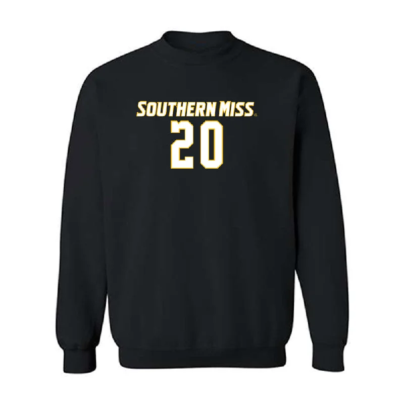 Southern Miss - NCAA Women's Soccer : Tay Collum - Replica Shersey Crewneck Sweatshirt Hoodie with Hood Adjustable Protection