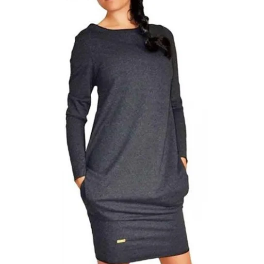 Women Dress Casual Clothing Work Wear Office Party Dresses Long Sleeve Plus Size Vestidos Tunics Ceremony elegant