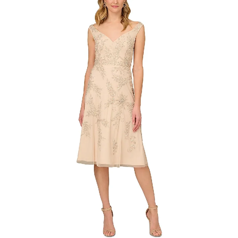 Womens Knee-Length Embellished Cocktail And Party Dress Tunics Running lightweight
