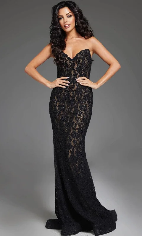 Jovani 43760 - Strapless Lace Prom Dress Tunics Cozy comfortable