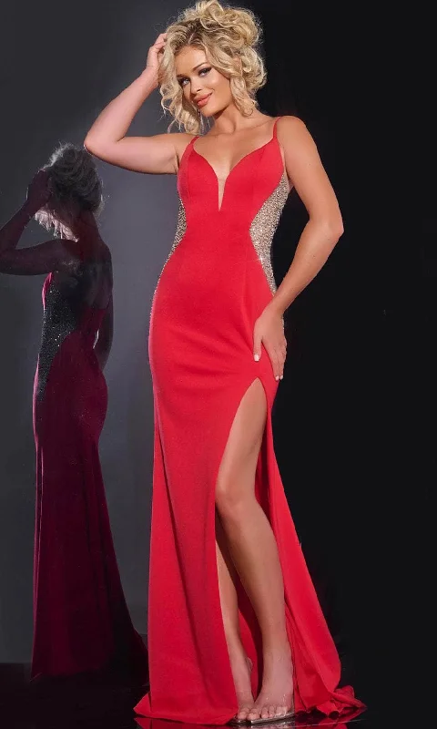 Jovani 42002 - Jewel Trimmed Prom Dress Tunics Seasonal trendy