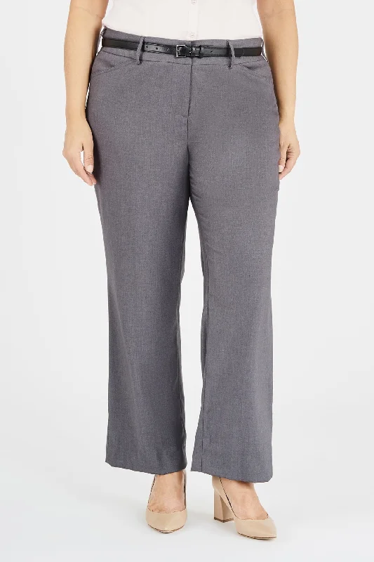Ladies' City Pant - Empire Grey Elegant Palazzo Trousers
