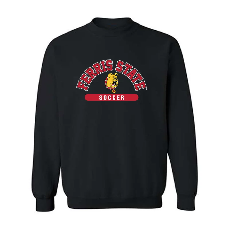 Ferris State - NCAA Women's Soccer : Isabella Baron - Classic Shersey Crewneck Sweatshirt Hoodie with Applique Textured Unique