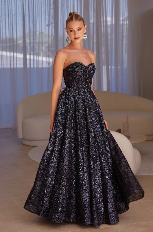Eyra A-line Sequin Formal Dress