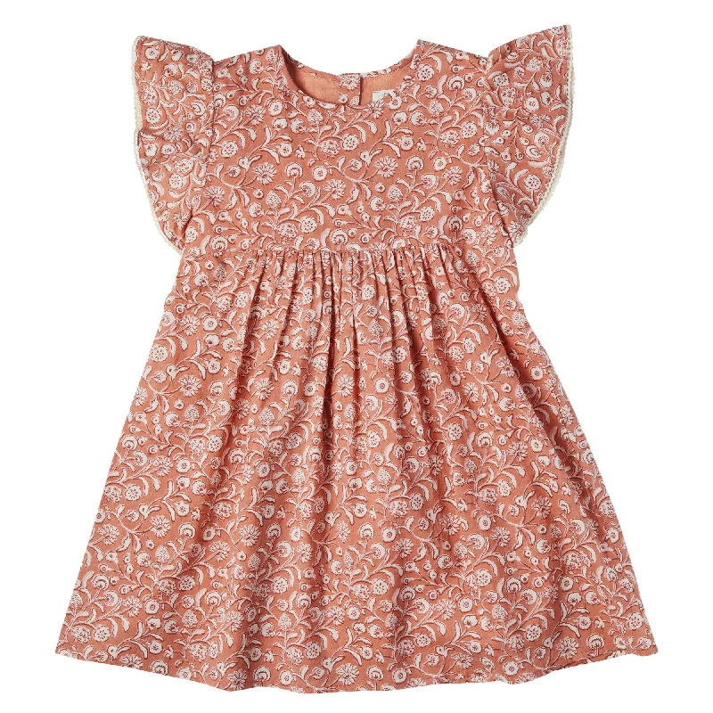Bonheur du Jour Paris Amicia Girl Dress Corail