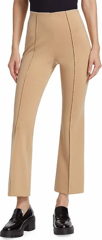 Women's Ponte Kick Flare Pant In Soft Fawn Slim-Fit Leggings