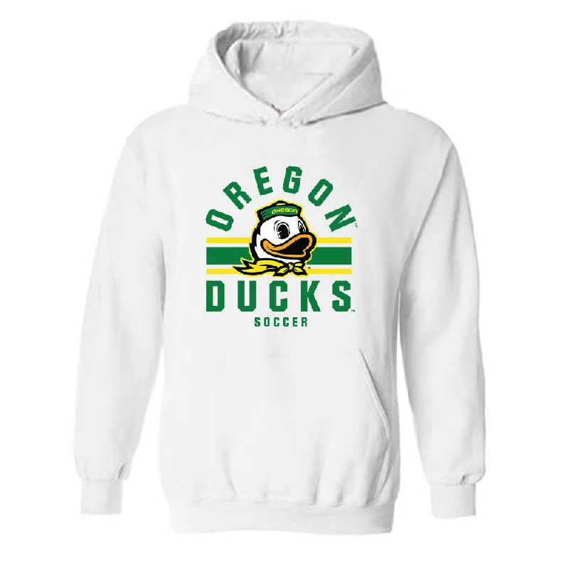 Oregon - NCAA Women's Soccer : Kiley Fehrenbacher - Classic Shersey Hooded Sweatshirt Hoodie with Emblem Brand Identity