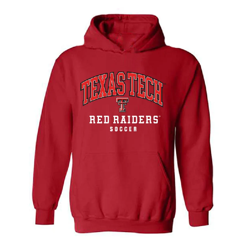 Texas Tech - NCAA Women's Soccer : Skylar Haase - Classic Shersey Hooded Sweatshirt Hoodie with Lace Feminine Delicate