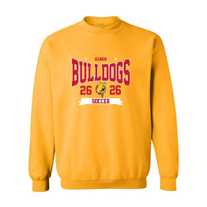 Ferris State - NCAA Women's Soccer : Isabella Baron - Classic Shersey Crewneck Sweatshirt Hoodie with Typography Text Message