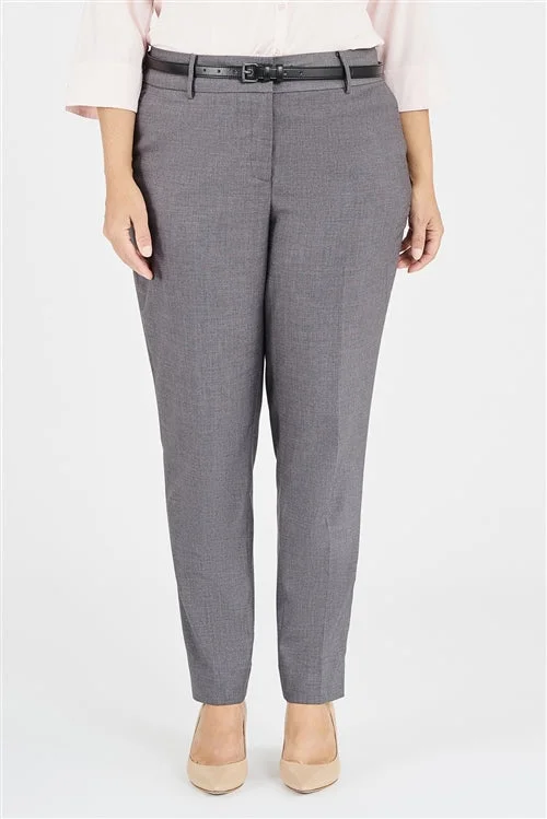 Ladies' Jordan Ankle Pant - Empire Grey Chic Checkered Pants