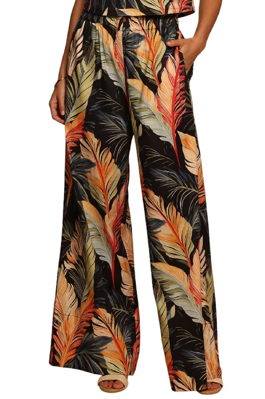 Kaia Pants In Feathered Fronds Casual Sweatpants Style