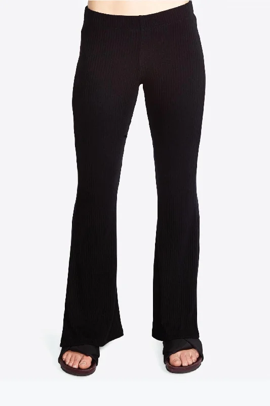 Bono-Mid Flare Pant In Black High-Waist Jogger Pants
